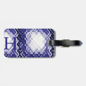 Abmessungen Square-Navy-H Gepäckanhänger (Rückseite horizontal)