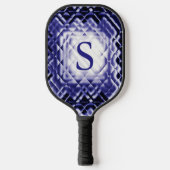 Abmessungen Square-Navy-S Pickleball Schläger (Vorderseite)