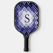 Abmessungen Square-Navy-S Pickleball Schläger (Rückseite)