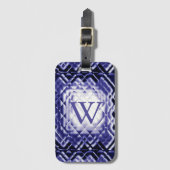 Abmessungen Square-Navy-W Gepäckanhänger (Vorderseite Vertikal)