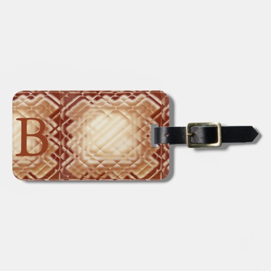 Abmessungen Square-Red-B Gepäckanhänger (Vorderseite horizontal)