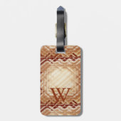 Abmessungen Square-Red-W Gepäckanhänger (Rückseite vertikal)