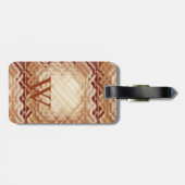 Abmessungen Square-Red-W Gepäckanhänger (Rückseite horizontal)