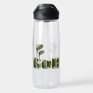 Abmessungen von Golfklubs und Name, Trinkflasche