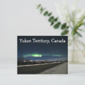 ABN Aurora Borealis Night Postkarte (Stehend Vorderseite)