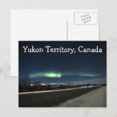 ABN Aurora Borealis Night Postkarte (Vorne/Hinten)