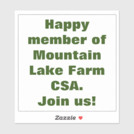 Abnehmbare weiße Vinyl-Klammer, dunkelgrüne Buchst Aufkleber