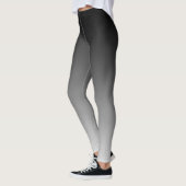 Abnehmen des Schwarzweiss-Steigungs-Horizontes Leggings (Links)