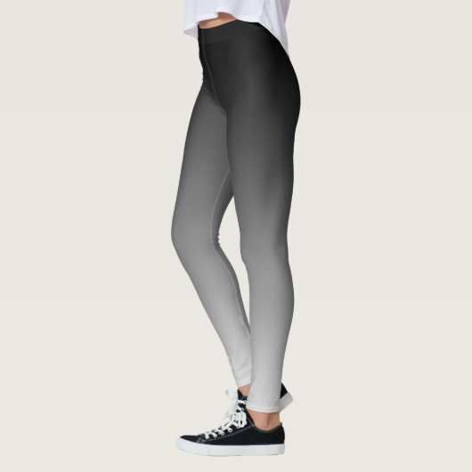 Abnehmen des Schwarzweiss-Steigungs-Horizontes Leggings (Links)