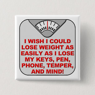 Abnehmen Und Mein Lustiger Gedanke Button Pin Badg