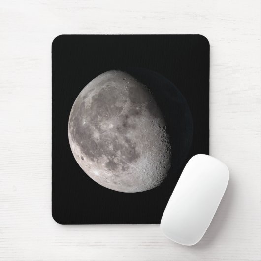 Abnehmende Mondphase Mousepad (Mit Mouse)