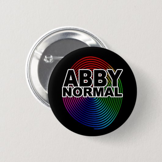 Abnormale Abby normal gefärbte, gekochte Spirale C Button (Vorne & Hinten)