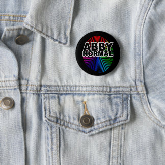 Abnormale Abby normal gefärbte, gekochte Spirale C Button
