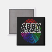 Abnormale Abby normal gefärbte, gekochte Spirale C Magnet (Vorderseite/Rückseite)
