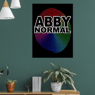 Abnormale Abby normal gefärbte, gekochte Spirale C Poster