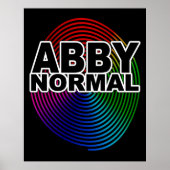 Abnormale Abby normal gefärbte, gekochte Spirale C Poster (Vorne)