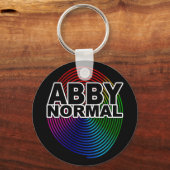 Abnormale Abby normal gefärbte, gekochte Spirale C Schlüsselanhänger (Vorderseite)