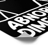 Abnormale Dimensionen Workout Fitnessstudio Lustig Poster (Ecke)