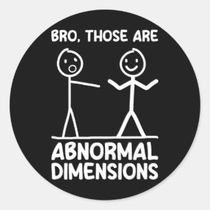 Abnormale Dimensionen Workout Gym Lustig Bodybuild Runder Aufkleber