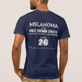 Abnutzung Suncreen - Melanom-Bewusstsein T-Shirt (Rückseite)