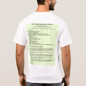 Abnutzungs-essbares wildes Pflanzen-Kleid! T-Shirt (Rückseite)