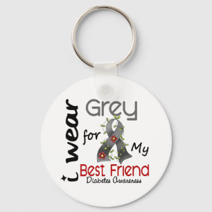 Abnutzungs-Grau des Diabetes-I für meinen besten Schlüsselanhänger