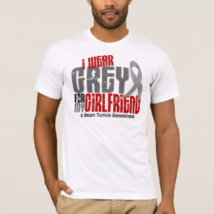 Abnutzungs-Grau des Hirntumor-I für meine Freundi T-Shirt