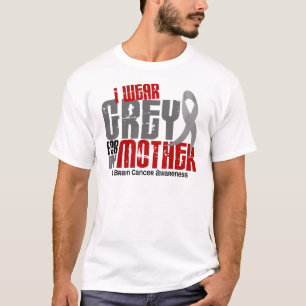 Abnutzungs-Grau des Hirntumor-I für meine Mutter T-Shirt