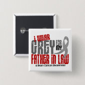 Abnutzungs-Grau des Hirntumor-I für meinen Button (Vorne & Hinten)