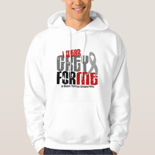Abnutzungs-Grau des Hirntumor-I für MICH 6,2 Hoodie