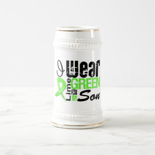 Abnutzungs-Limoner grüner Band SOHN des Lymphom-I Bierglas