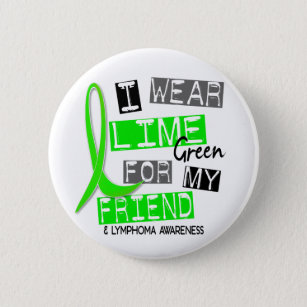 Abnutzungs-Limones Grün des Lymphom-I für meinen Button