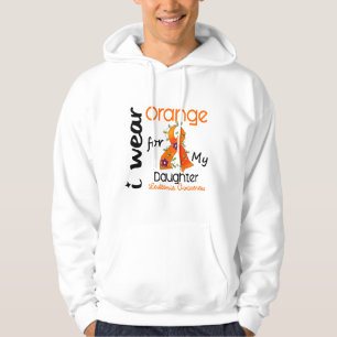 Abnutzungs-Orange der Leukämie-I für meine Tocht Hoodie