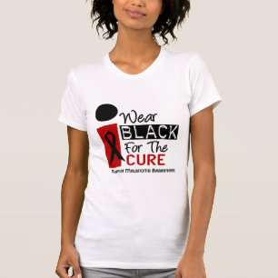 Abnutzungs-Schwarzes des Melanom-I für die Heilun T-Shirt