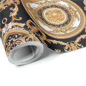 AbodeTreasures Luxury Design Wrapping Paper Geschenkpapier (Rolleneckpunkt)