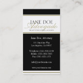 Abogado Advogado Visitenkarte (Rückseite)