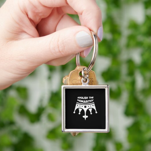 Abolish Anti No Kings In America Bumper Classic Schlüsselanhänger (Hand)