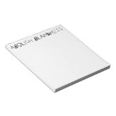 ABOLISH BLANDNESS-Notizblock Notizblock (angewinkelt)
