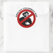 Abolish Columbus Day Sticker (Tasche)