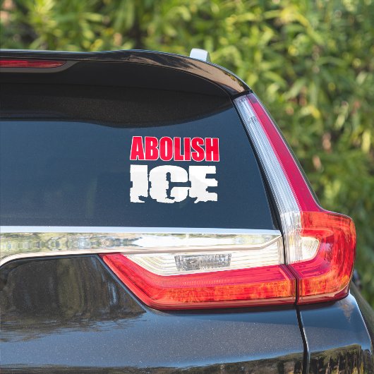 Abolish ICE Aufkleber (Auto Seite)