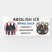 Abolish ICE | Bring Back Compassion and Empathy Banner (Horizontal)