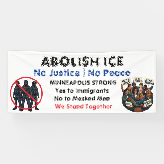 Abolish ICE | Bring Back Compassion and Empathy Banner (Horizontal)