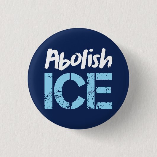 Abolish ICE | Lt Blue Dk Blue Button (Vorderseite)