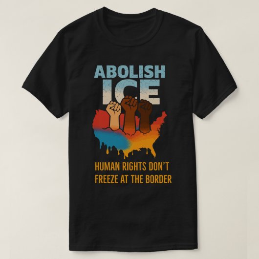 ABOLISH ICE Melting USA - Bold Protest Design | T-Shirt (Design vorne)