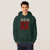 Abolish ICE Minimalist Protest Typography Design Hoodie (Vorne ganz)