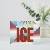 Abolish ICE Minimalist Protest Typography Design Postkarte (Stehend Vorderseite)