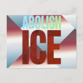 Abolish ICE Minimalist Protest Typography Design Postkarte (Vorderseite)
