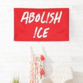 Abolish ICE Overpass Protest Banner (Insitu)