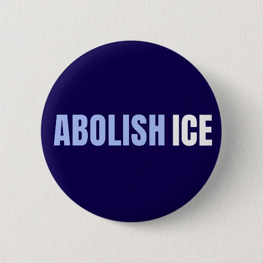 Abolish ICE Political Anti Trump Button (Vorderseite)