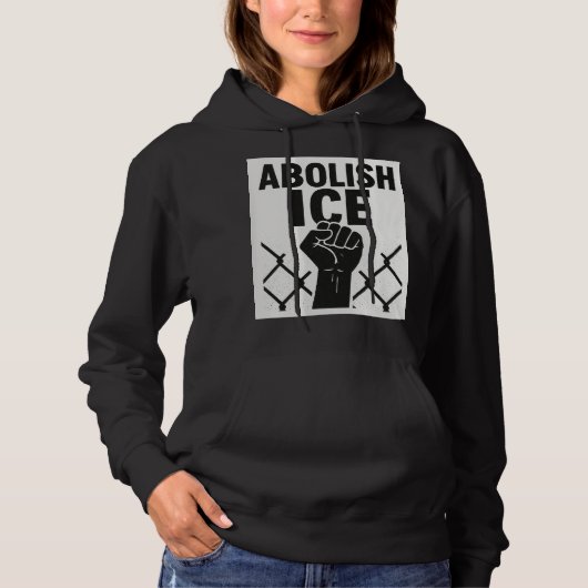 Abolish ICE Protest Hoodie – Immigration Justice (Vorderseite)